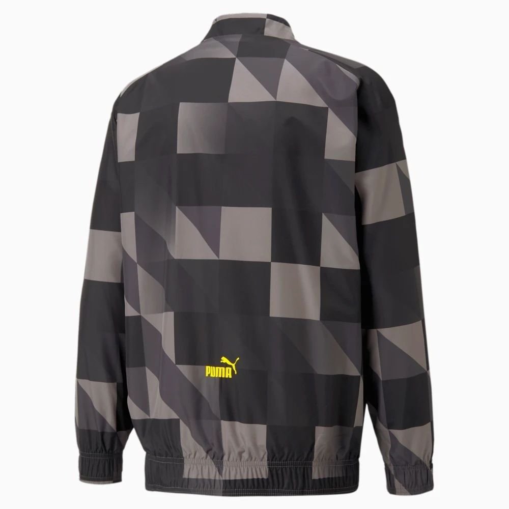 Jaqueta Puma Pre Jogo Manchester City - masculino - preto e cinza Preto 2