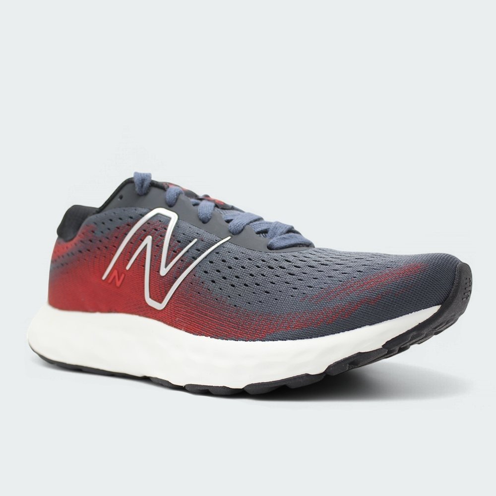 Tenis New Balance 520v8 - masculino - cinza e vermelho Cinza/Vermelho 2