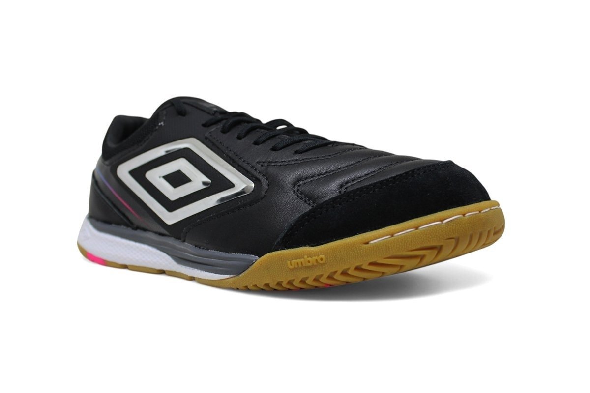 Tenis Futsal Umbro Adamant Master Class Pro Bump - unissex - preto e branco Preto 2