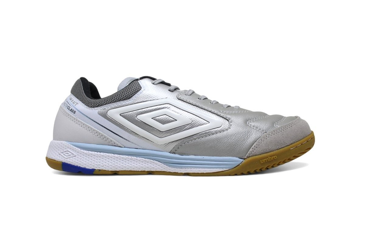 Tenis Futsal Umbro Adamant Master Class Pro Bump - unissex - cinza e grafite