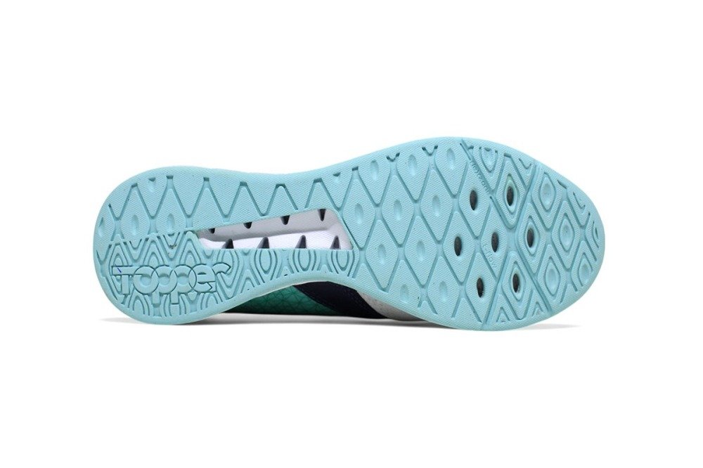 Tenis futsal Topper Dominator Fuse - unissex - verde e azul Verde 4