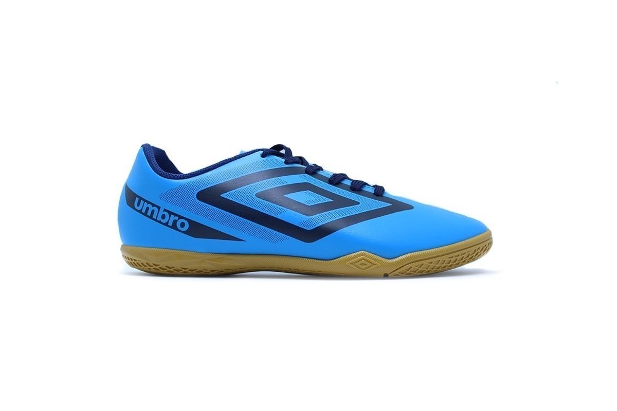 Tenis Futsal Umbro Beat - unissex - azul e preto