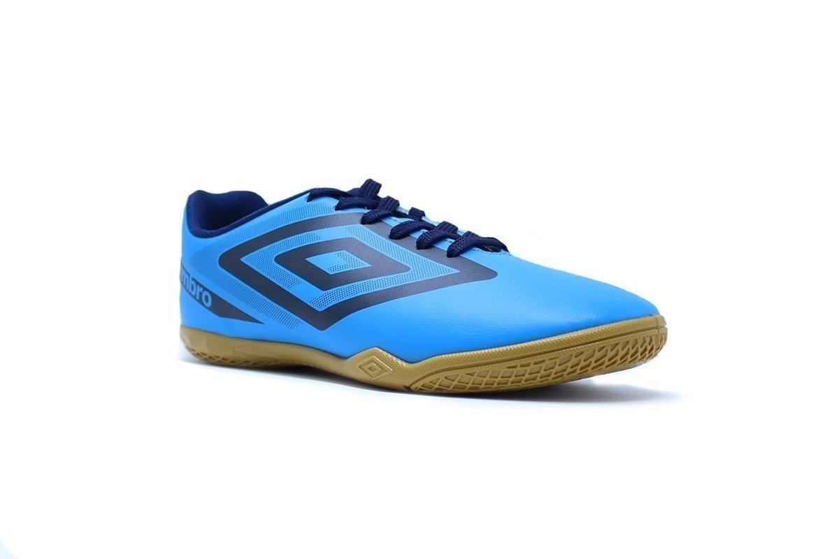 Tenis Futsal Umbro Beat - unissex - azul e preto Azul 2