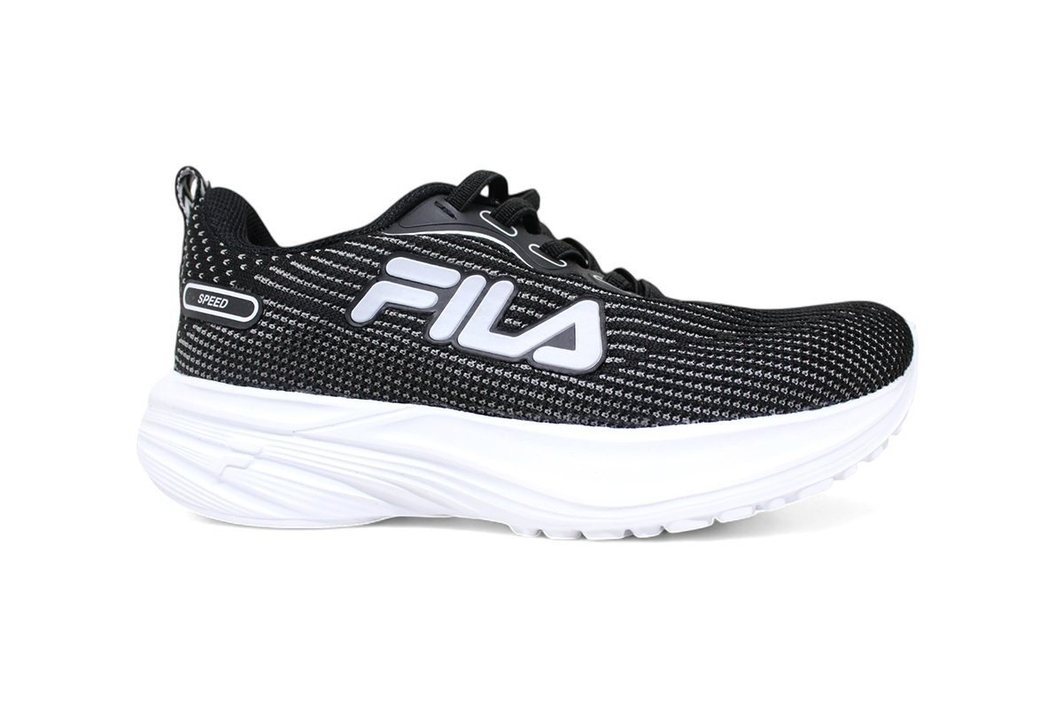 Tenis Fila Speed Infantil - unissex - preto e branco