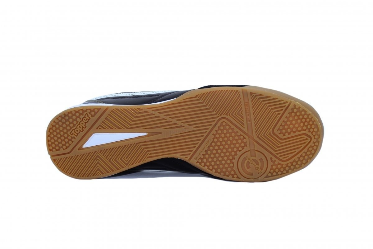 Chuteira futsal/indoor Topper Maestro Td Iv - unissex - preto e branco Preto 6