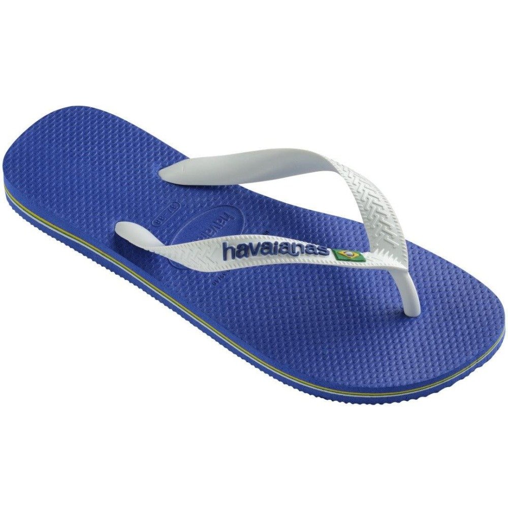 Chinelo Havaianas Brasil Logo Branco/Azul 4