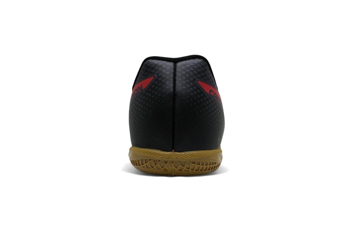 Chuteira Futsal Umbro Cannon Juvenil - unissex - preto e vermelho Preto 3