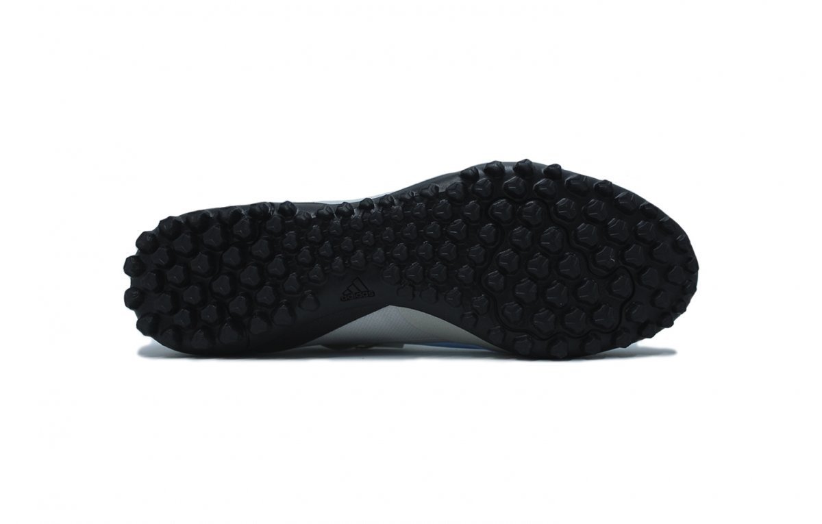 Chuteira society Adidas Messi Crazyfast - unissex - cinza e azul Cinza 4