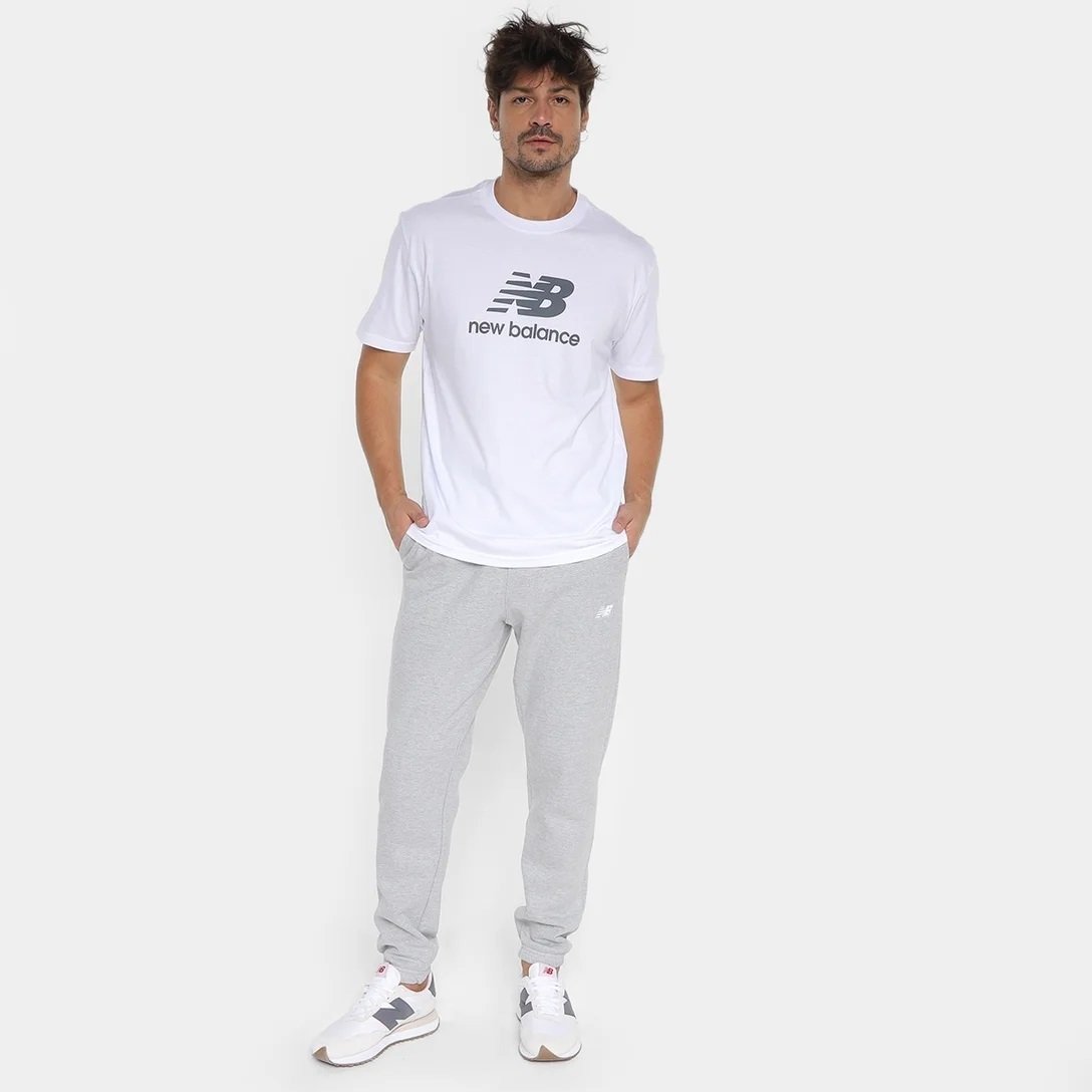 Calca New Balance Essentials - masculino - cinza Cinza 4