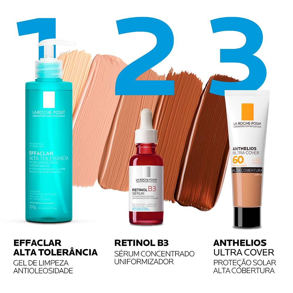 Protetor Solar Facial com Cor Alta Cobertura e Toque Seco FPS 60 La Roche-Posay Anthelios Ultra Cover Cor 4.0 8