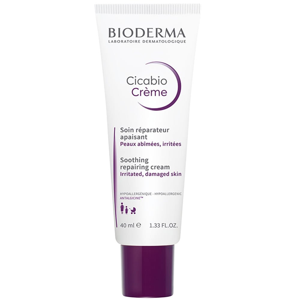 Hidratante Reparador Calmante Bioderma - Cicabio Crème+ 40ml 1