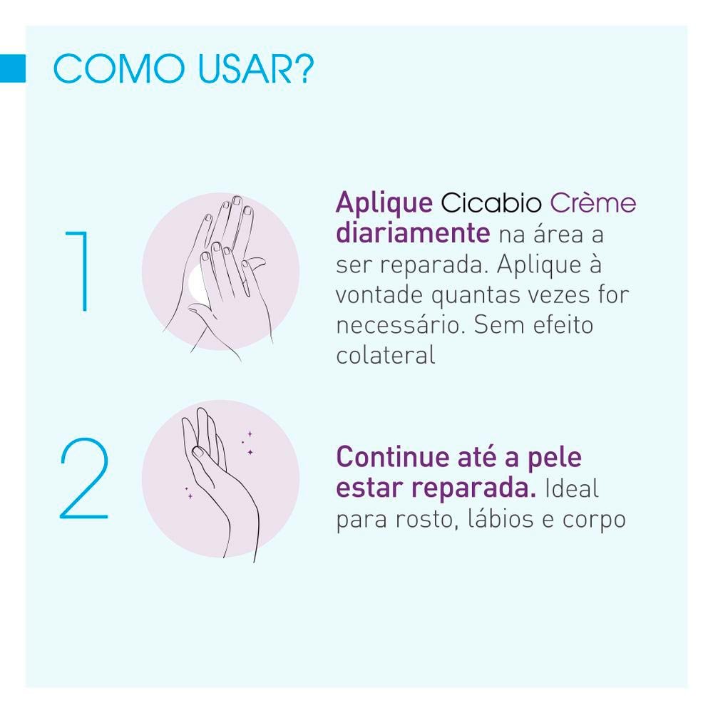 Hidratante Reparador Calmante Bioderma - Cicabio Crème+ 40ml 5