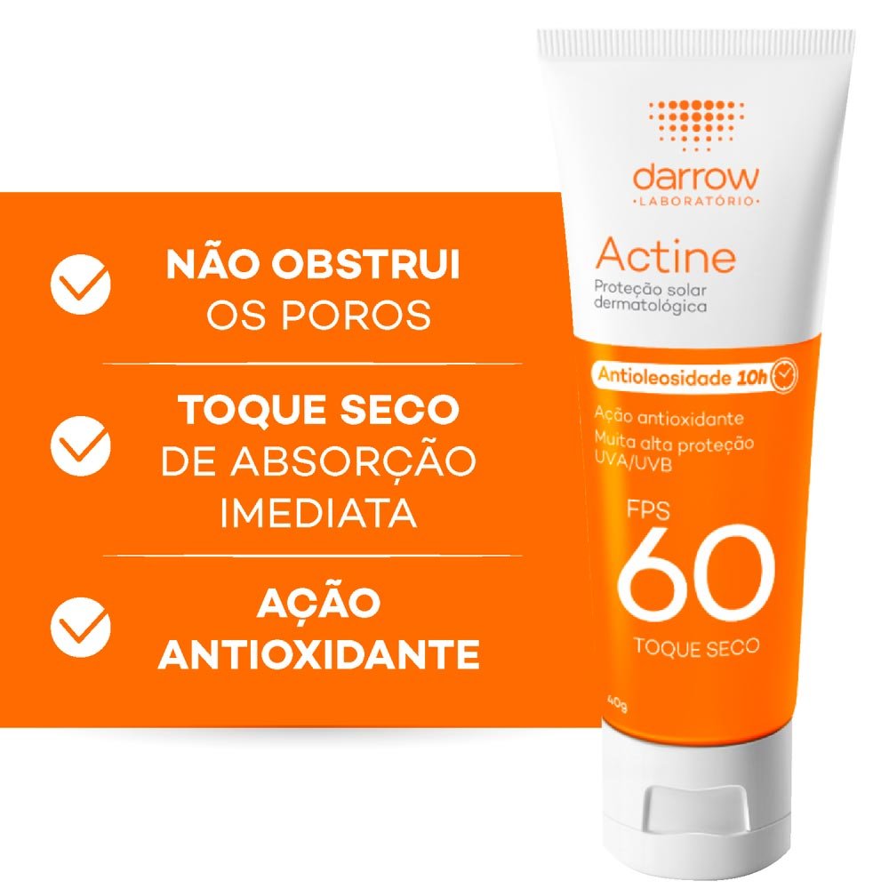 Protetor Solar Darrow Actine FPS 60 40g 7