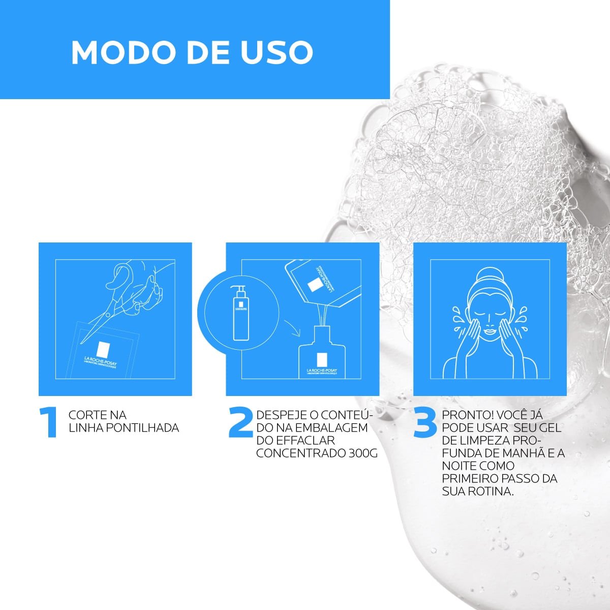 Gel de Limpeza La Roche Posay Refil Effaclar Concentrado 240g 6