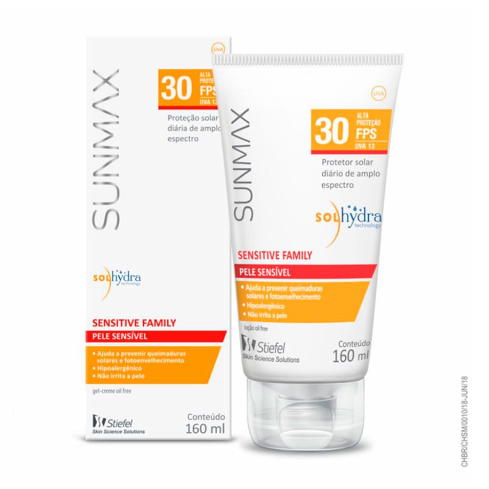 Sensitive FPS30 Sunmax - Protetor Solar 160ml 2