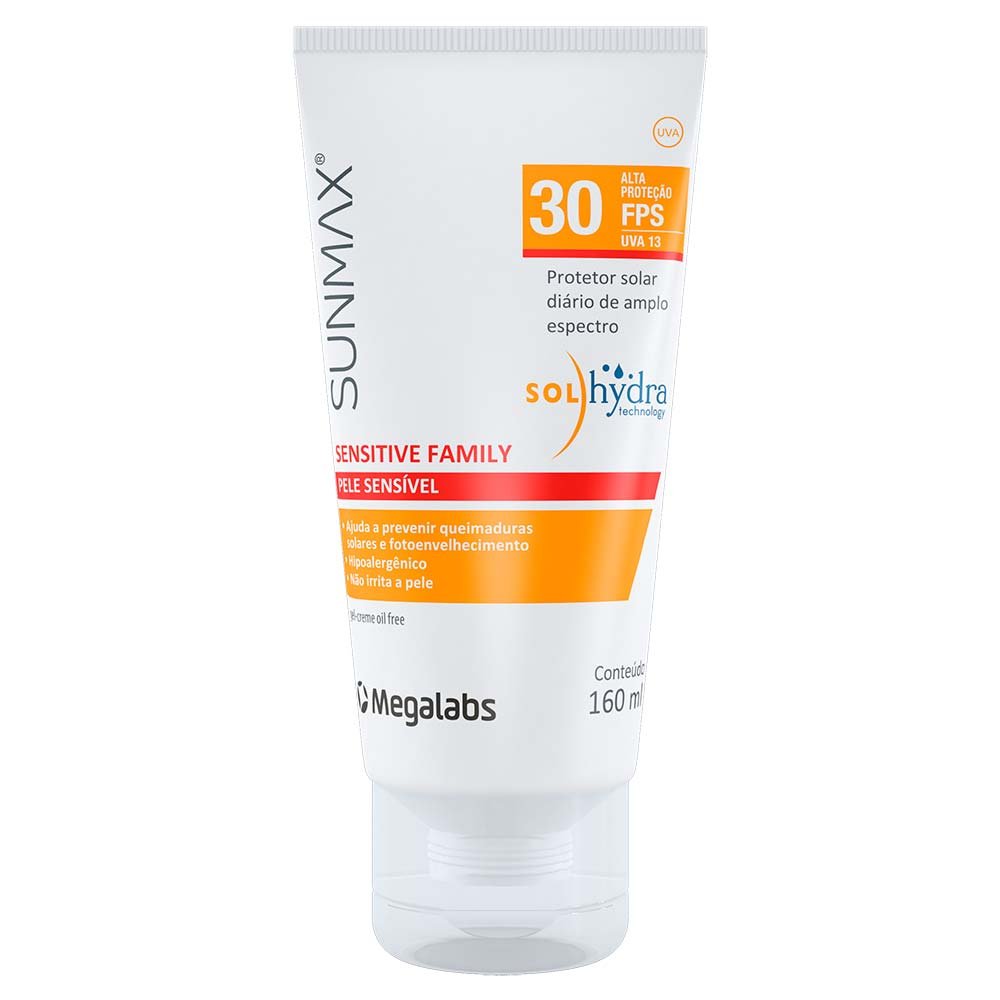 Sensitive FPS30 Sunmax - Protetor Solar 160ml 5