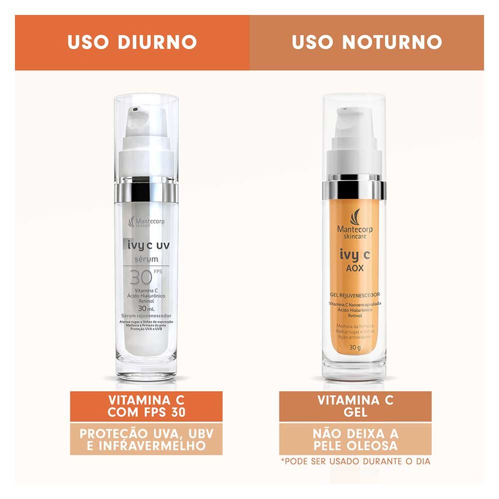 Creme Rejuvenescedor Facial Mantecorp Skincare - Ivy C FPS30 30ml 5
