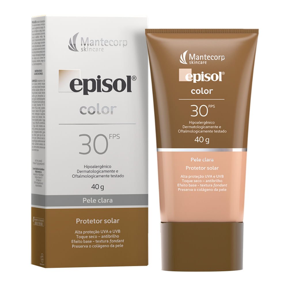 Protetor Solar Facial Episol  Color- Mantecorp Skincare Fps 30 Pele Clara 3