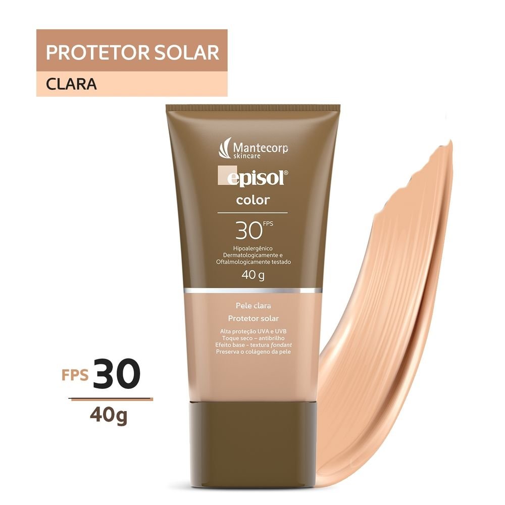 Protetor Solar Facial Episol  Color- Mantecorp Skincare Fps 30 Pele Clara 4