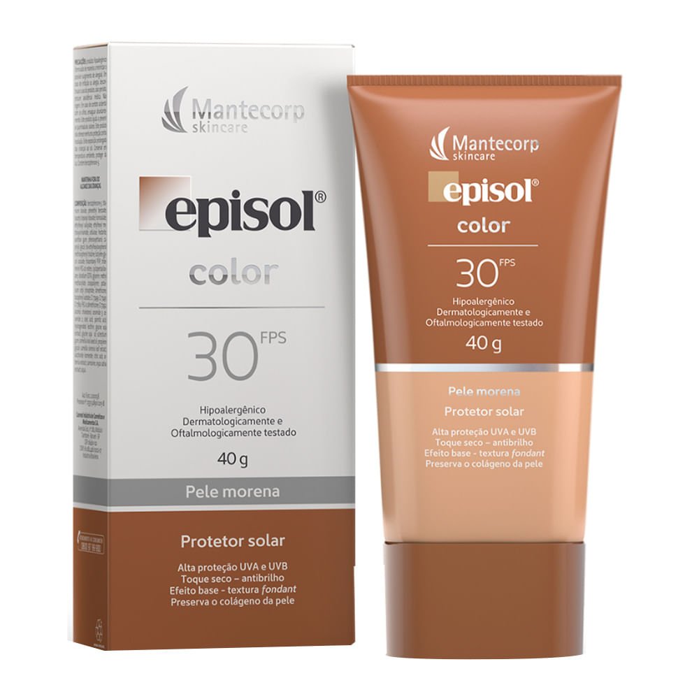 Protetor Solar Facial Episol  Color- Mantecorp Skincare Fps 30 Pele Morena 3