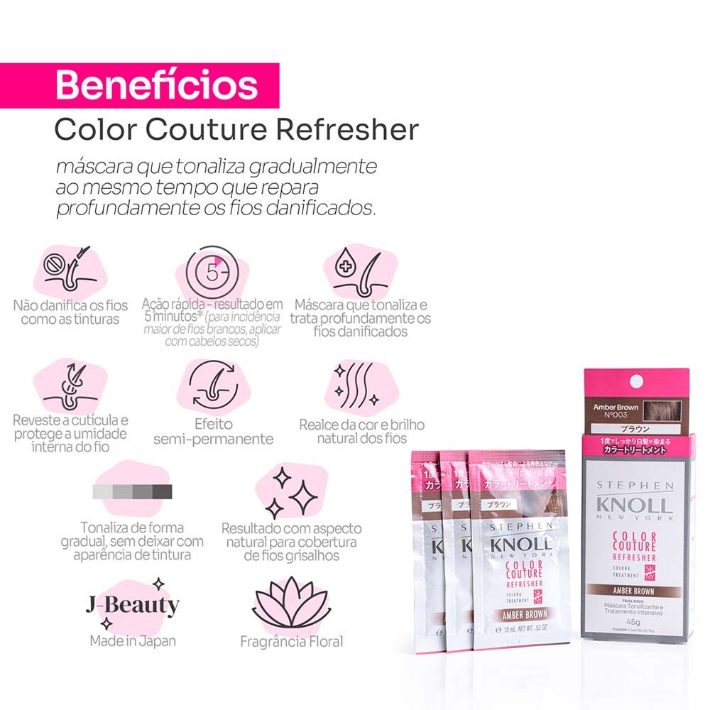 Stephen Knoll Color Couture Refresher Máscara Tonalizante 3x15g 03 Amber 3