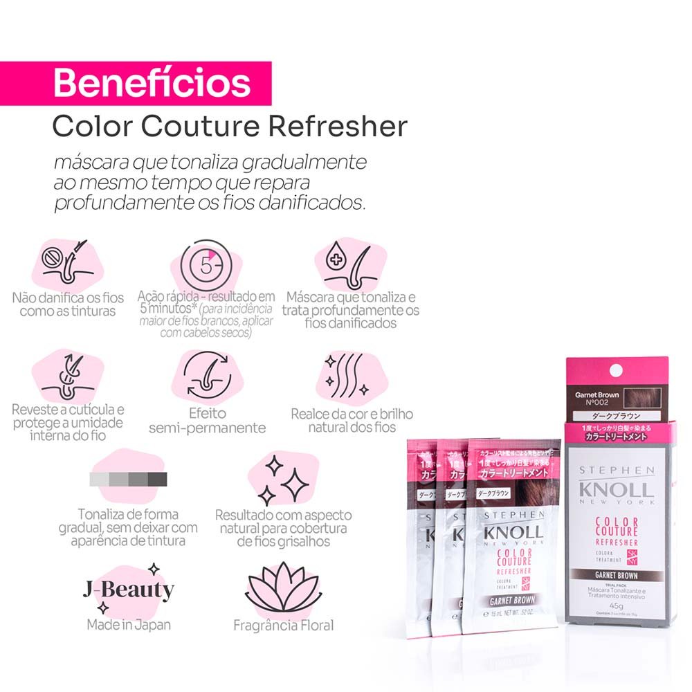 Stephen Knoll Color Couture Refresher Máscara Tonalizante 3x15g 02 Garnet 3