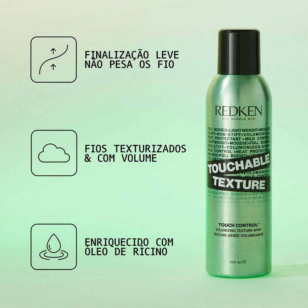 Spray Fixador Redken Touchable Texture 200ml 2