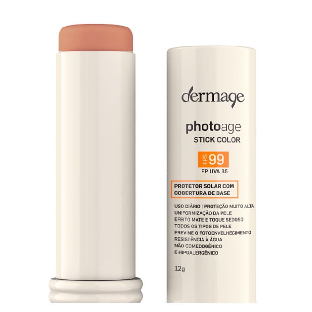Protetor Solar com Cor Dermage – Photoage Stick Color FPS99 Médio 1
