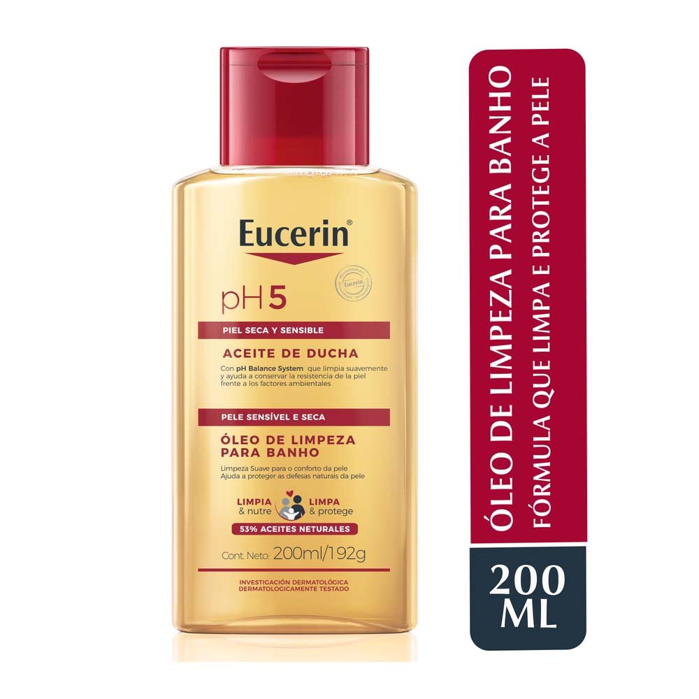 Óleo de Limpeza para Banho Eucerin pH5 200ml 2