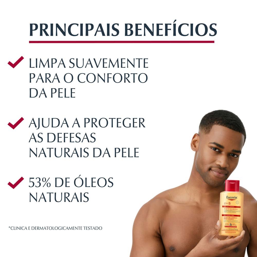 Óleo de Limpeza para Banho Eucerin pH5 200ml 3