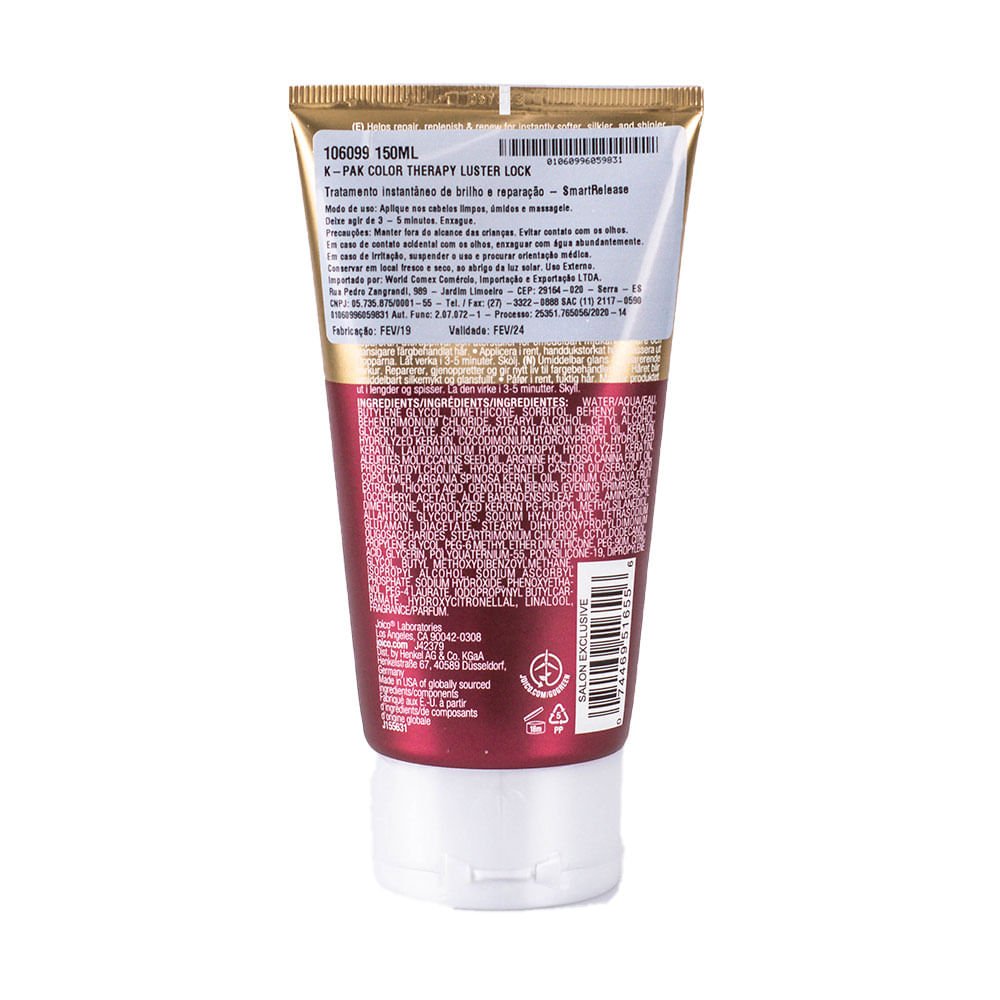 Joico K-Pak Color Therapy Luster Lock Instant Máscara de Tratamento 150ml 2