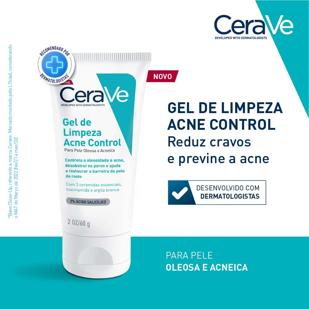Gel de Limpeza Facial Cerave Acne Control 60g 2