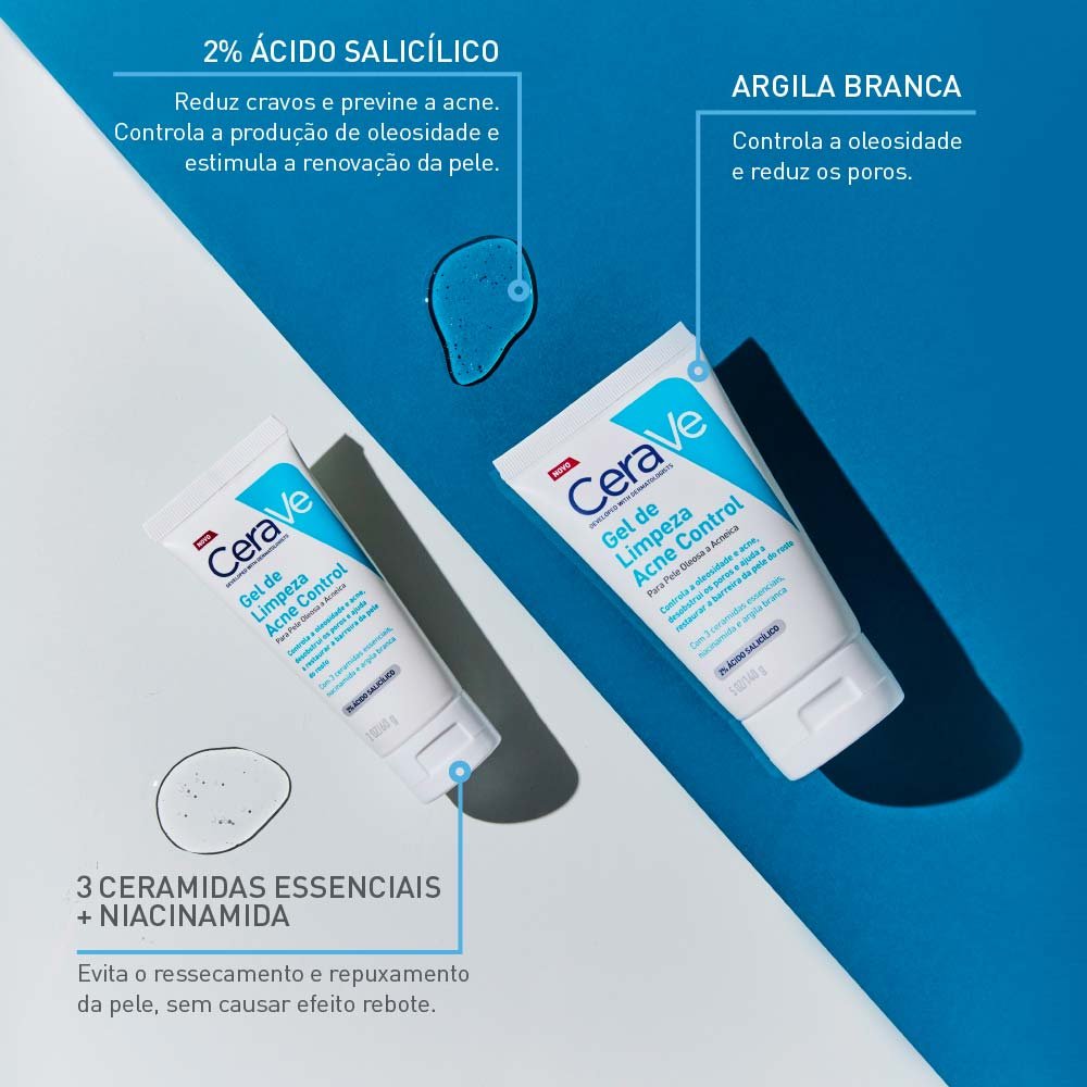 Gel de Limpeza Facial Cerave Acne Control 60g 4
