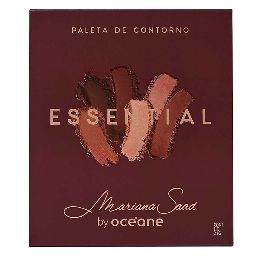 Paleta de Contorno Facial Mariana Saad By Océane Essential Palette Multicores 5