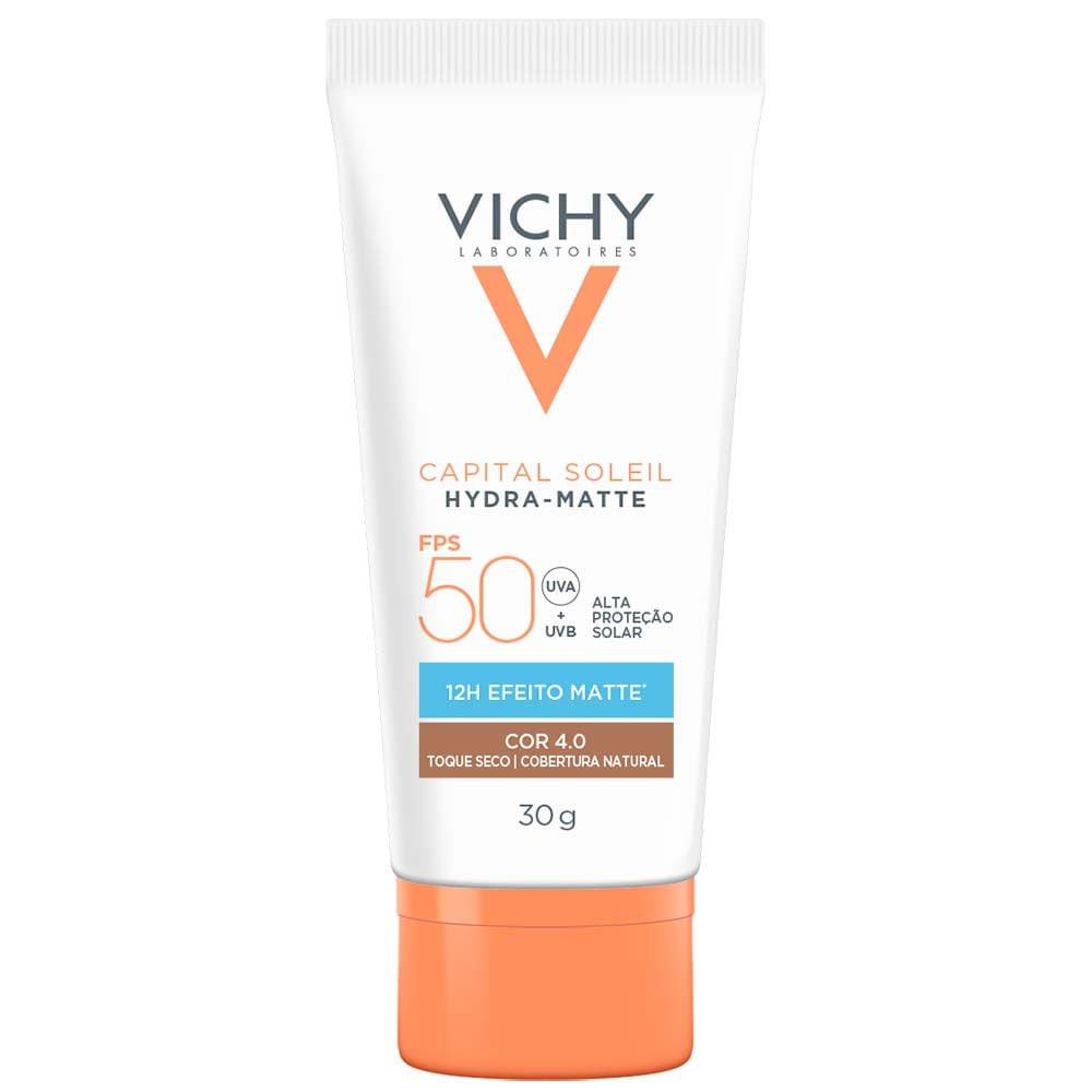 Protetor Solar Facial com Cor Vichy Hydra-Matte FPS50