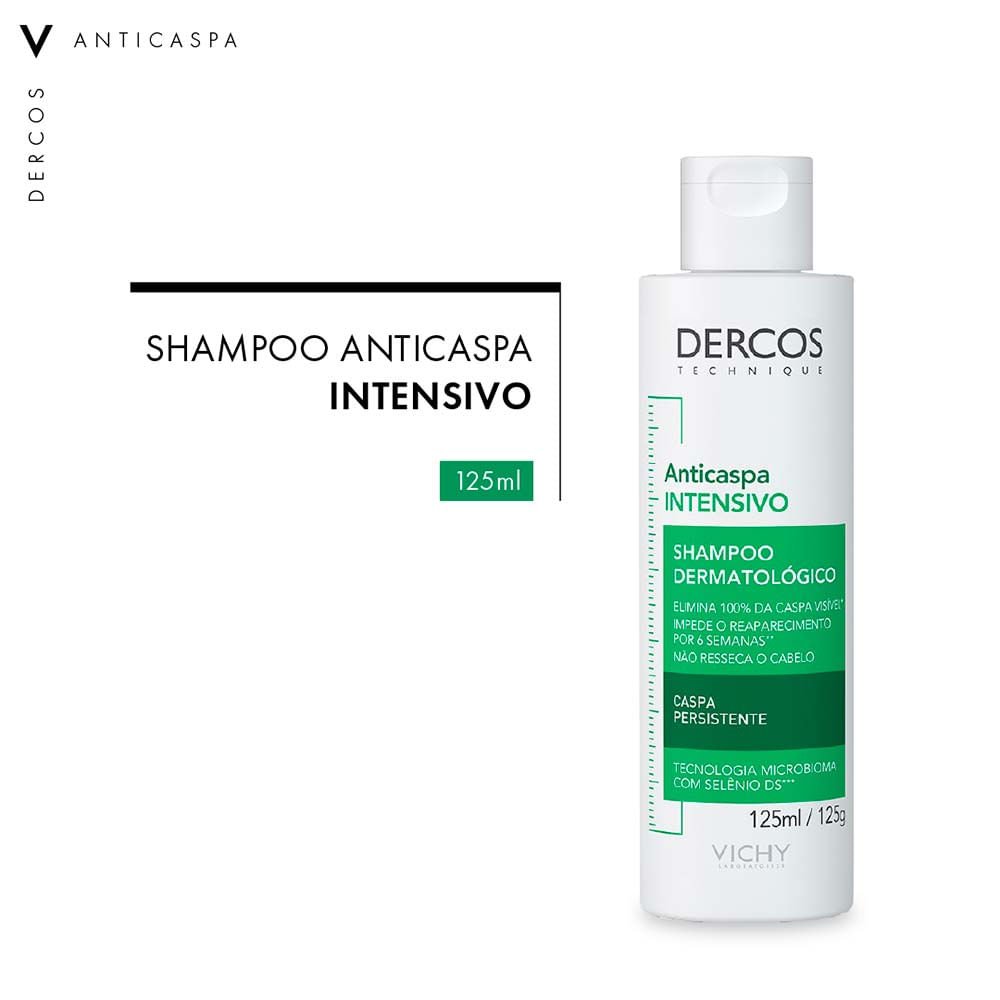 Shampoo Anticaspa DS Intensivo Vichy Dercos - Cabelos Secos 125ml 3
