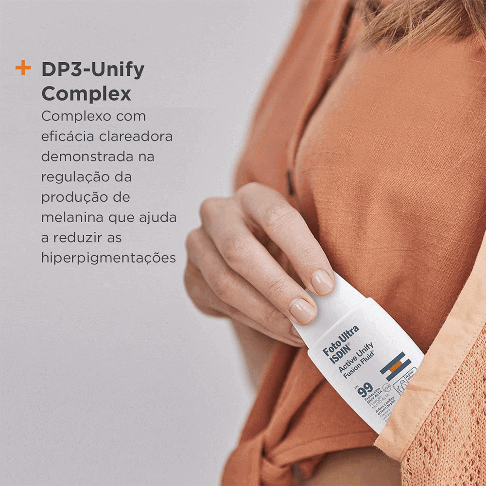 Clareador Facial Sem Cor Isdin - FotoUltra Active Unify Fusion Fluid FPS 99 50ml 4