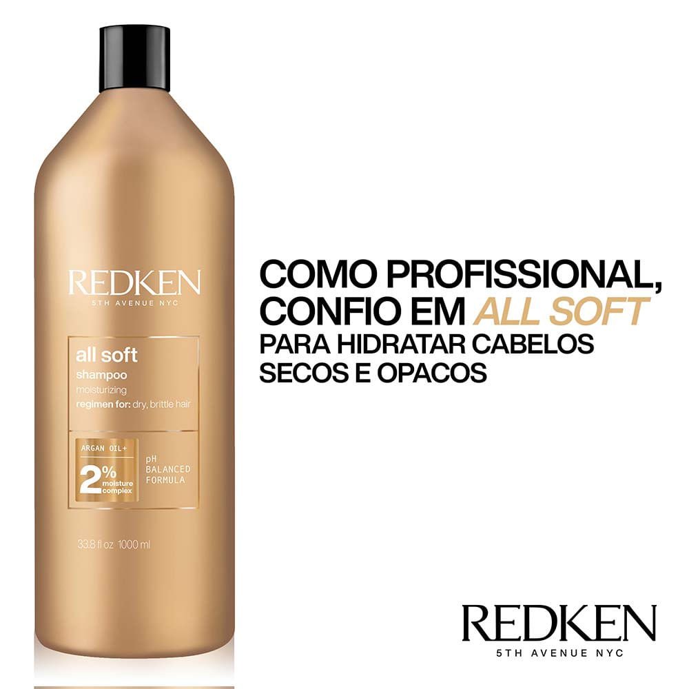 Redken All Soft - Shampoo Hidratante 1L 8
