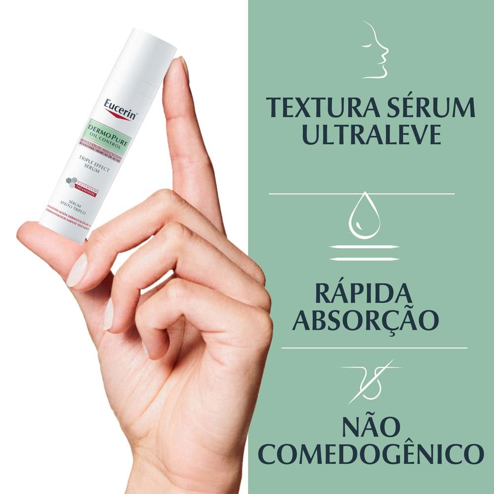 Sérum Efeito Triplo Eucerin – DermoPure Oil Control 40ml 5
