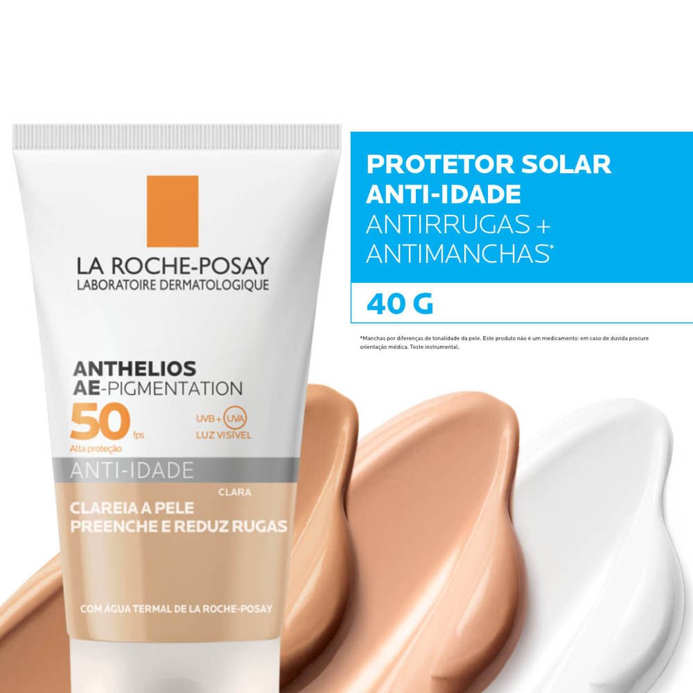 Protetor Solar anti-idade La Roche Posay - Anthelios Ae-Pigmentation FPS50 Clara 6