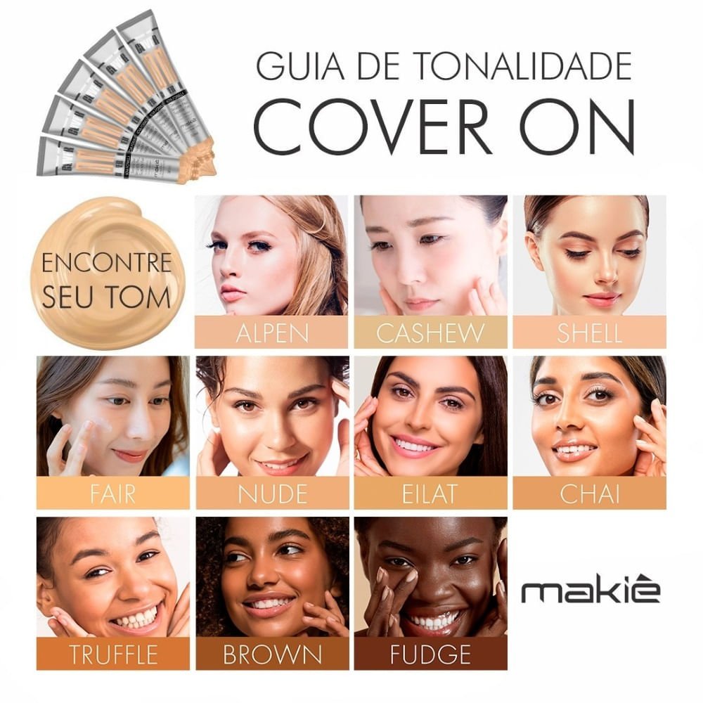 Base Líquida Matte Makiê Cover On 30ml Alpen 4
