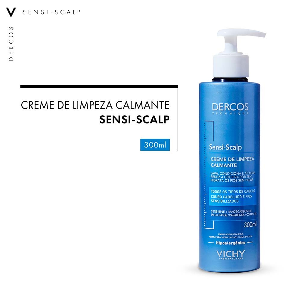 Creme de Limpeza Capitar Vichy – Sensi-Scalp Dercos 300ml 3