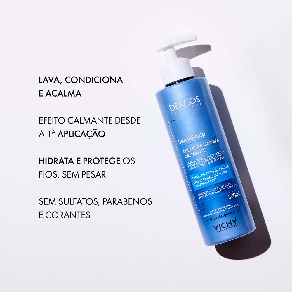 Creme de Limpeza Capitar Vichy – Sensi-Scalp Dercos 300ml 5