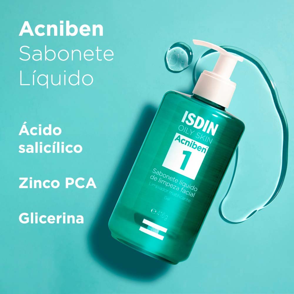 Sabonete Facial pele Oleosa ISDIN - Acniben 416g 3
