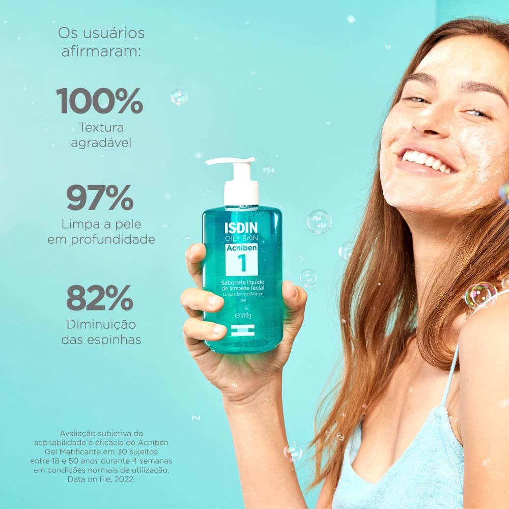 Sabonete Facial pele Oleosa ISDIN - Acniben 416g 4