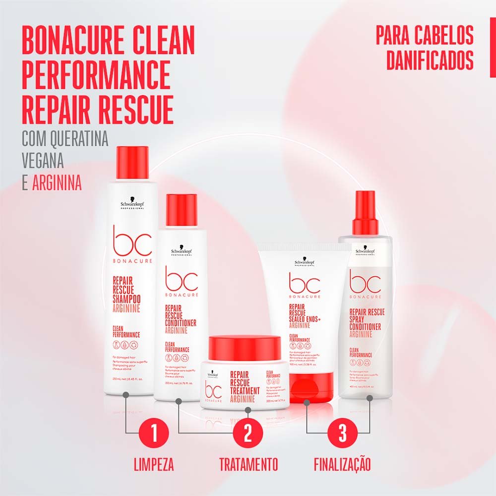 Schwarzkopf BC Clean Performance  Repair Rescue - Shampoo 1L 4