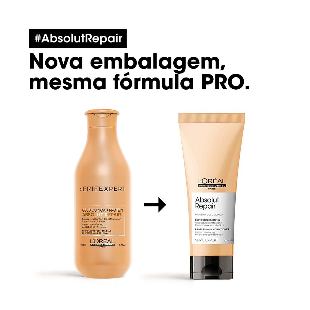 L'Oréal Professionnel Absolut Repair Gold Quinoa + Protein - Condicionador 200ml 4