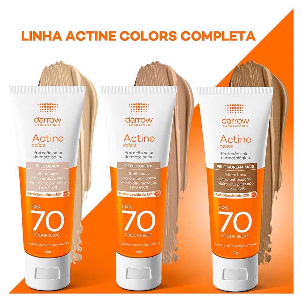 Protetor Solar Facial Darrow – Actine Colors FPS70 Pele Morena 5