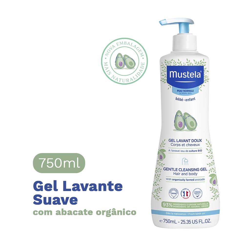 Gel Lavante Mustela Corpo e Cabelo ÚNICO 2