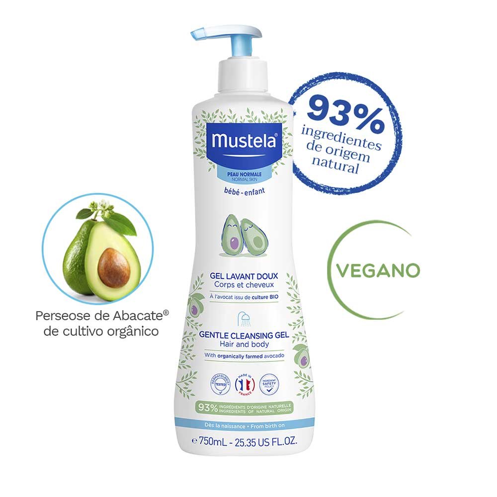 Gel Lavante Mustela Corpo e Cabelo ÚNICO 4